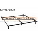 Bed frame with 6 legs made of high carbon angle steel