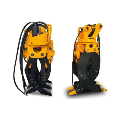 Hot sale hydraulic excavator grab source factory grapple rotating excavator gripper